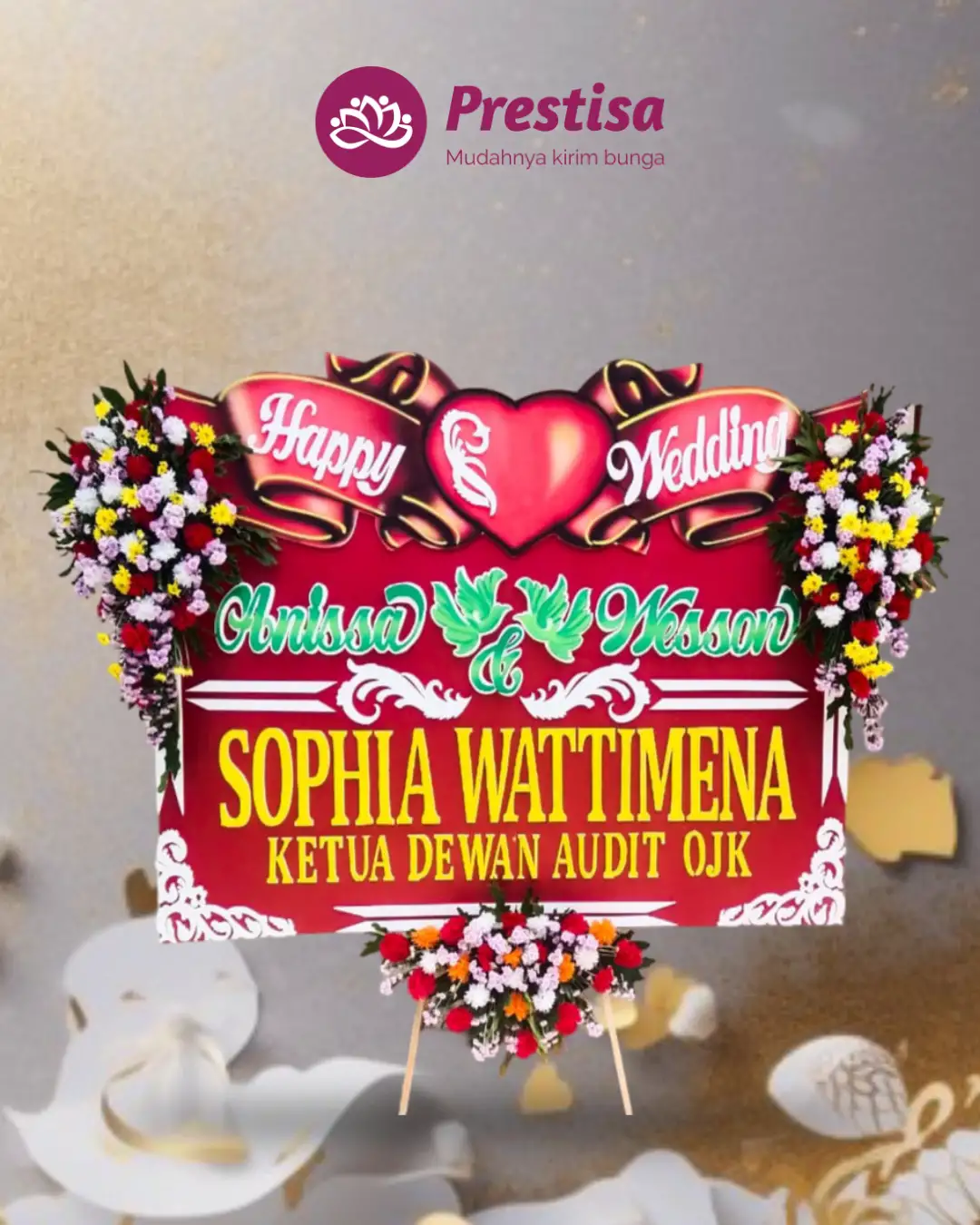 Karangan Bunga Papan – Wedding– Mojokerto – 7