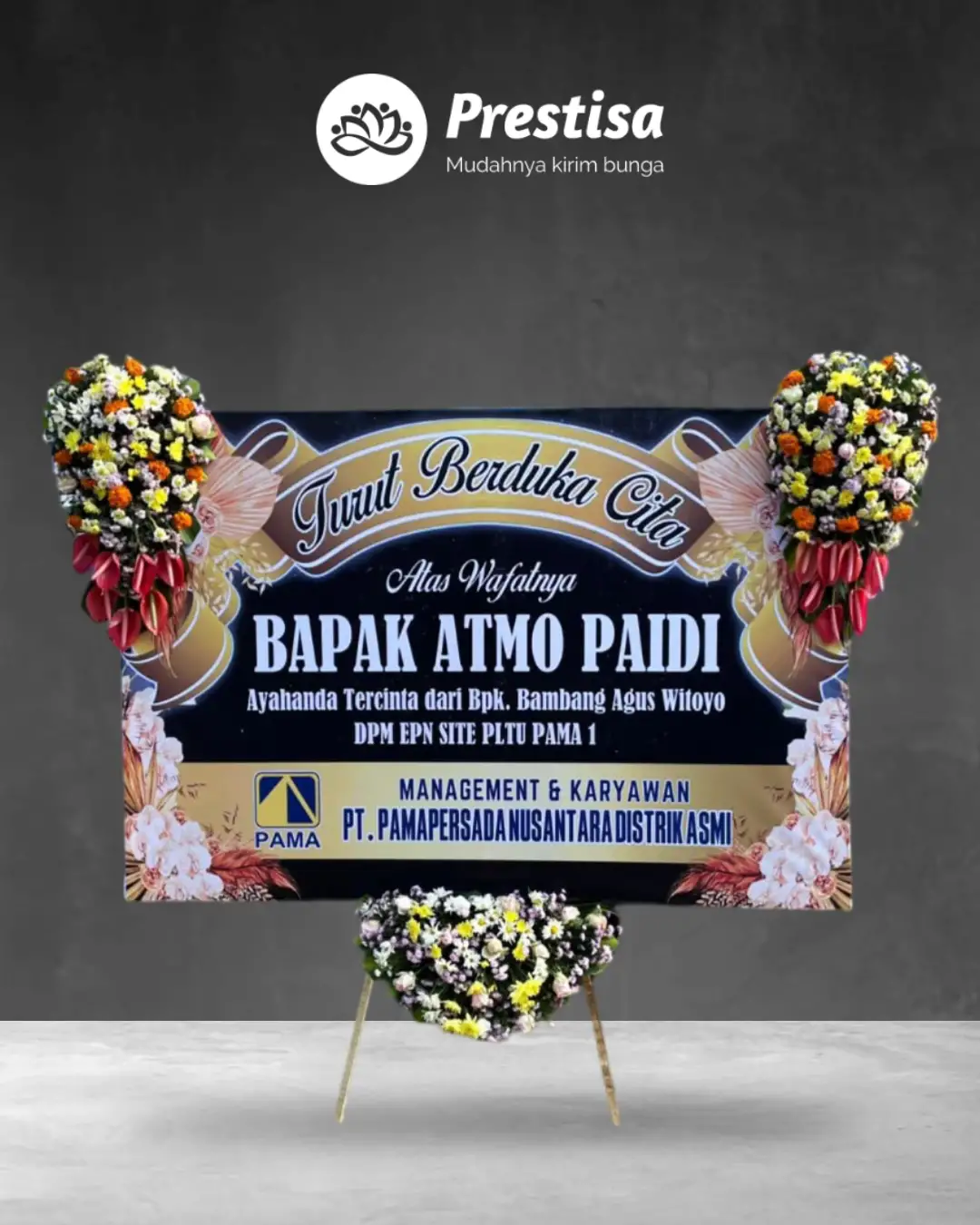 Karangan Bunga Papan – Duka Cita– Madiun – 9