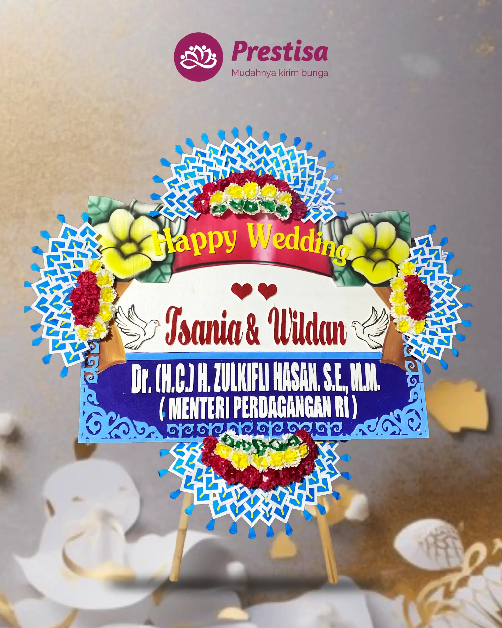 Karangan Bunga Papan – Wedding– Pekalongan – 8