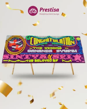 Karangan Bunga Papan – Congratulation– Medan– 1