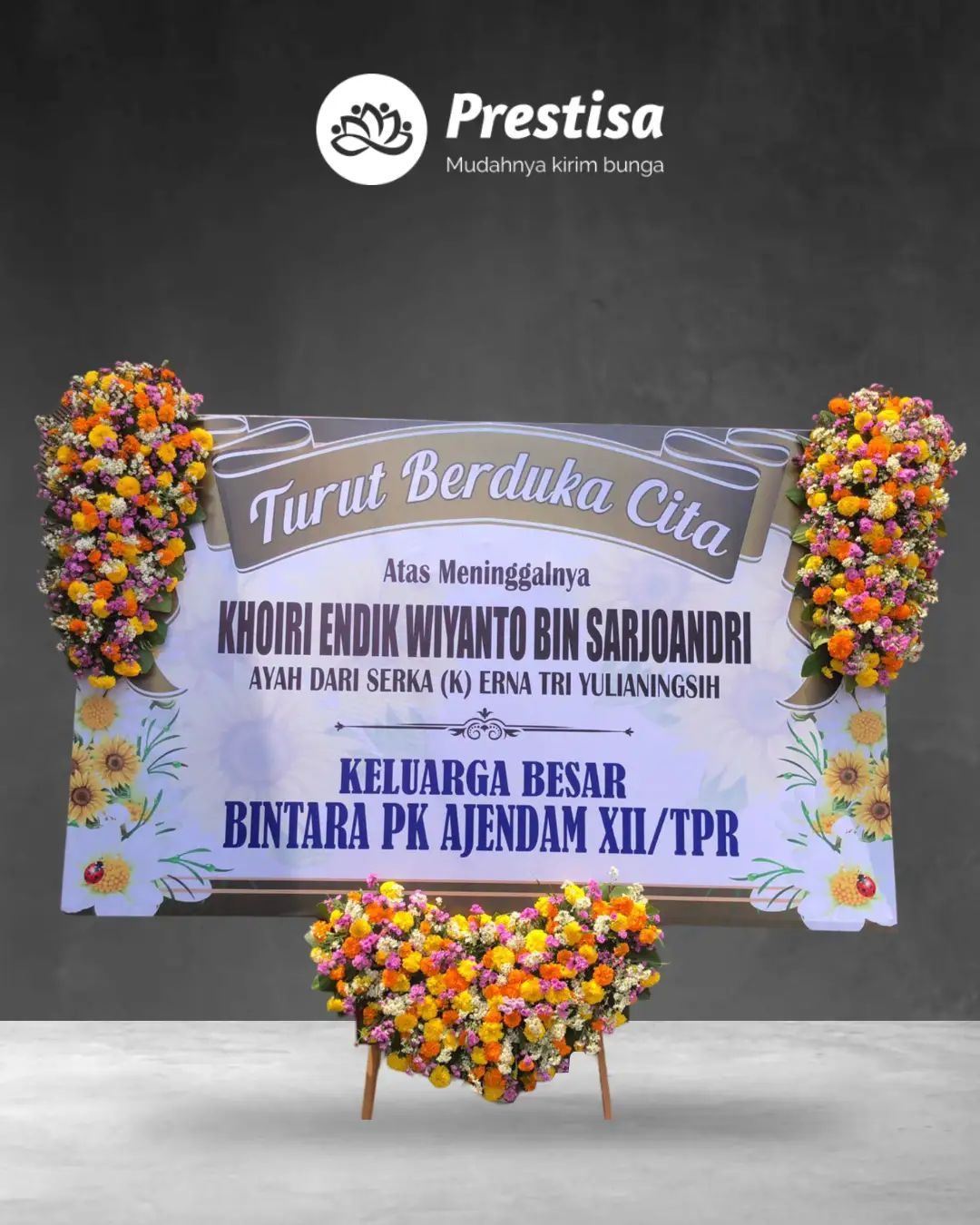 Karangan Bunga Papan – Duka Cita– Pasuruan – 7