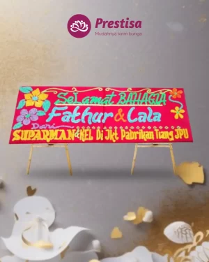 Karangan Bunga Papan – Wedding– Pekanbaru– 3