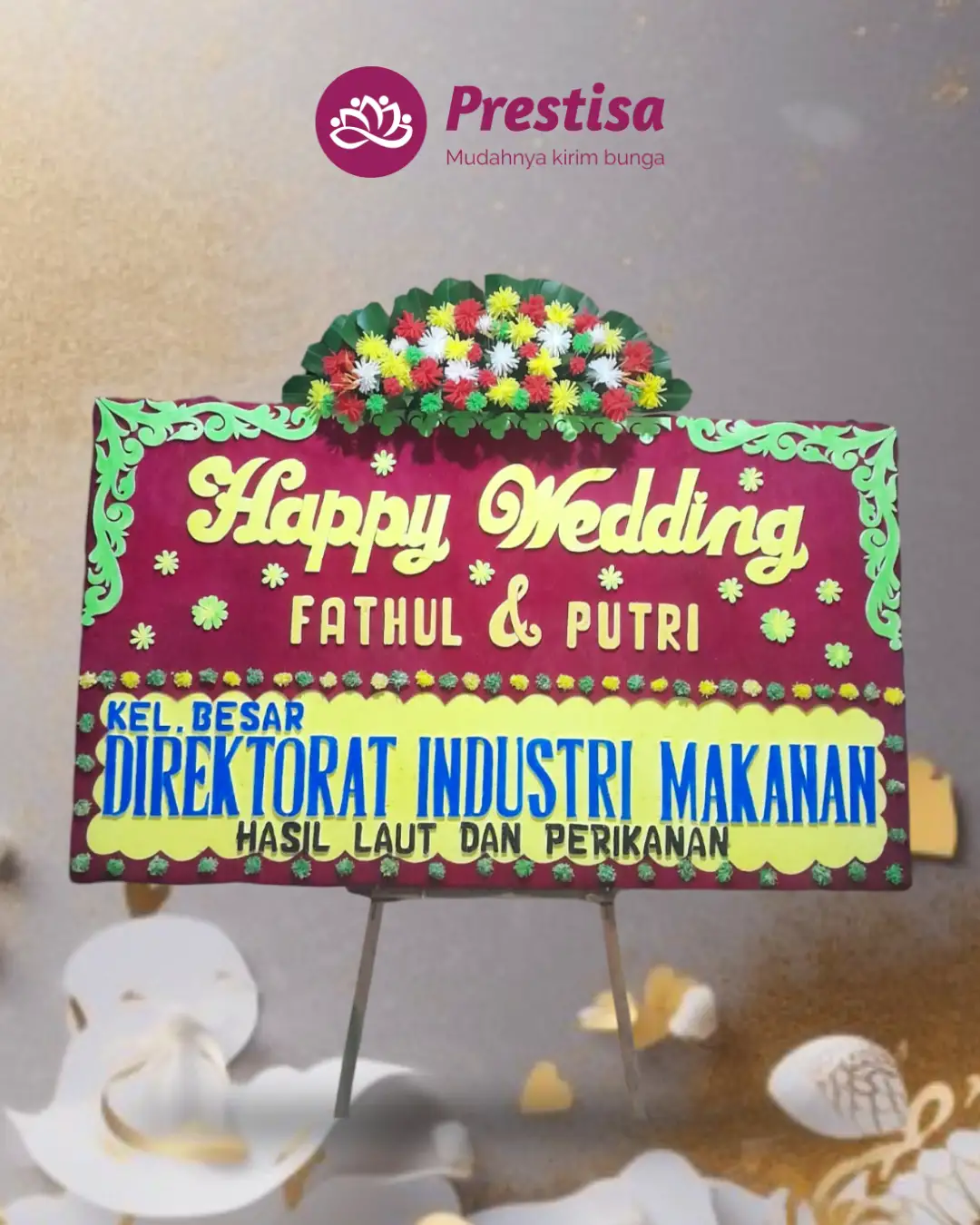 Karangan Bunga Papan – Wedding– Pangkal Pinang– 8