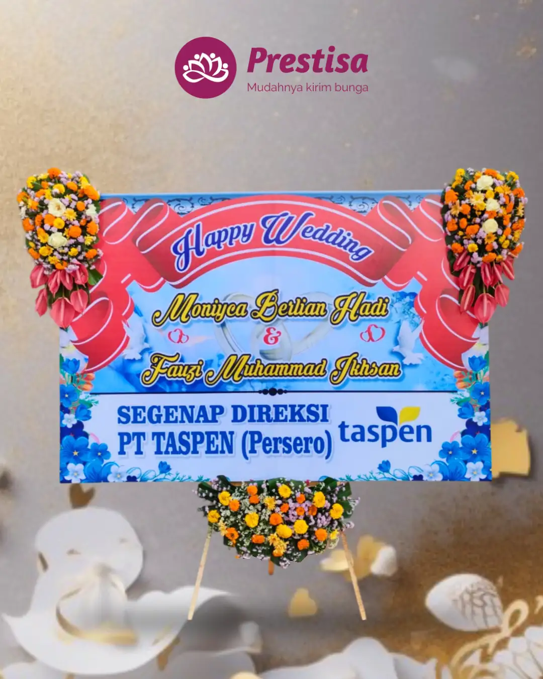 Karangan Bunga Papan – Wedding– Madiun – 7