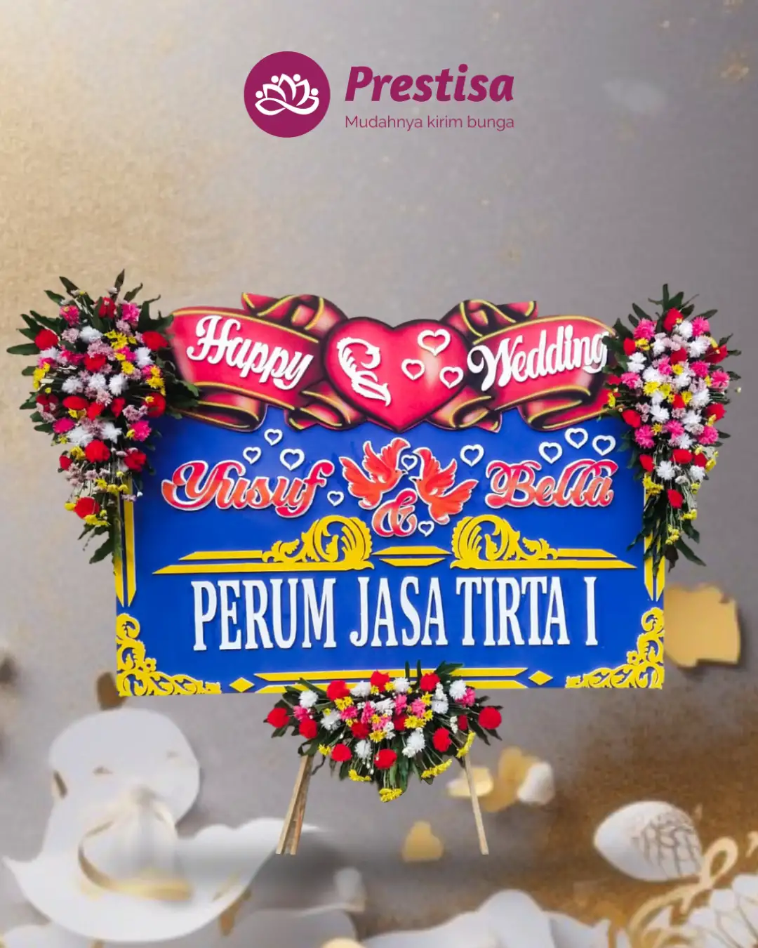 Karangan Bunga Papan – Wedding– Mojokerto – 8