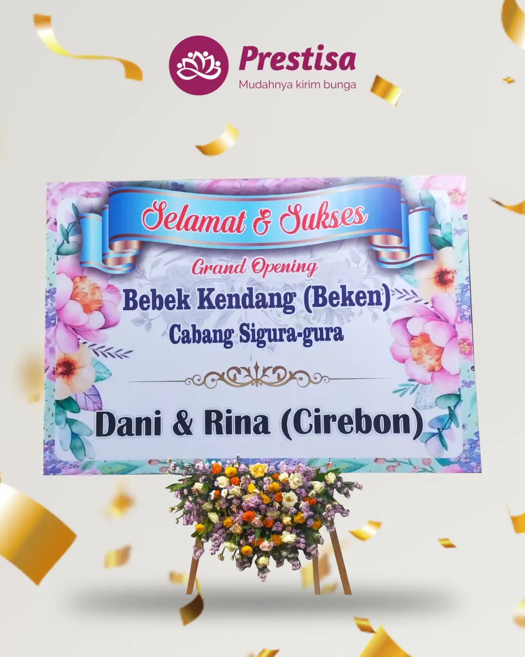 Karangan Bunga Papan – Congratulation– Malang – 1