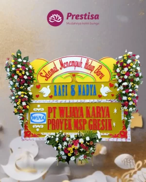 Karangan Bunga Papan – Wedding– Batu – 9