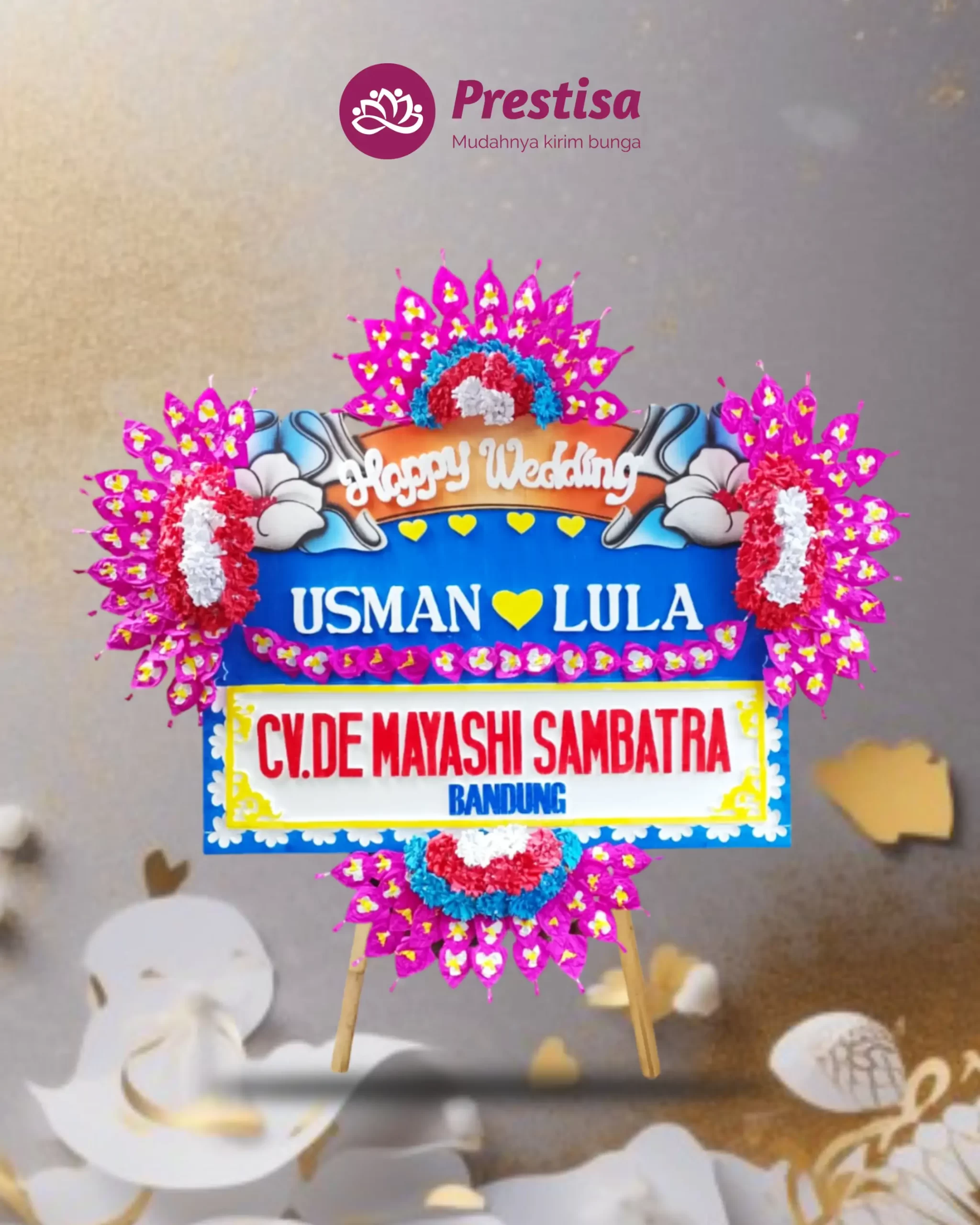 Karangan Bunga Papan – Wedding– Pekalongan – 9