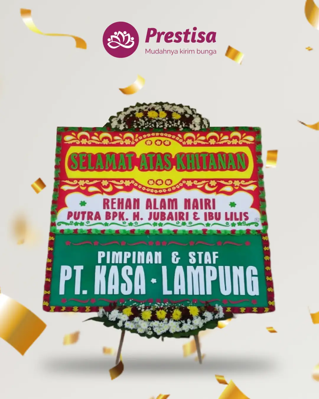 Karangan Bunga Papan – Congratulation– Pangkal Pinang– 8