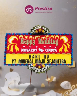 Karangan Bunga Papan – Wedding– Pangkal Pinang– 7