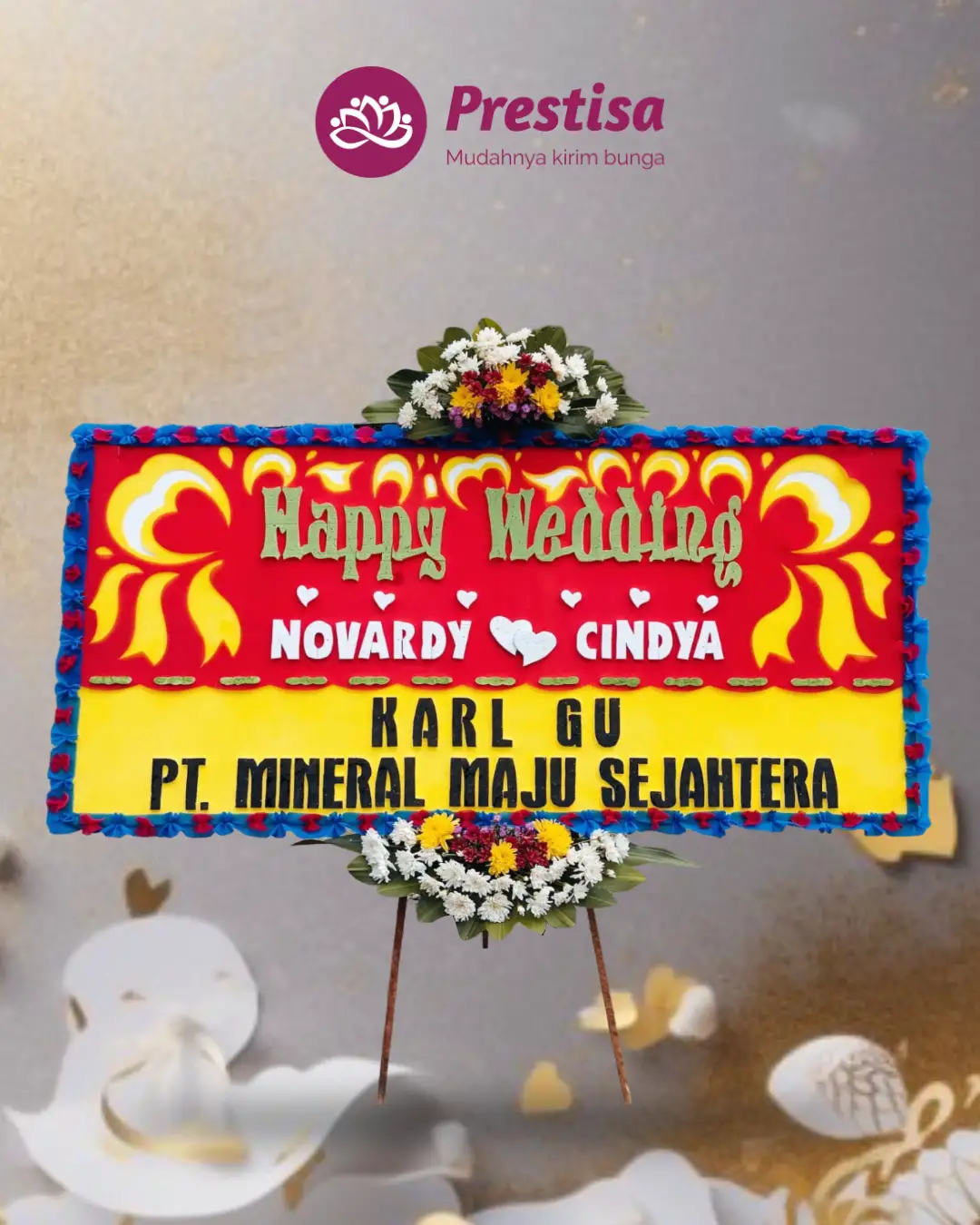 Karangan Bunga Papan – Wedding– Pangkal Pinang– 7