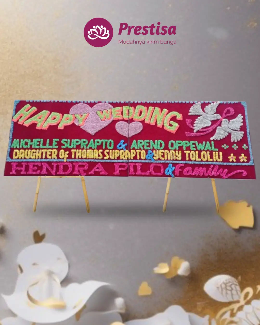 Karangan Bunga Papan – Wedding– Bandar Lampung– 4