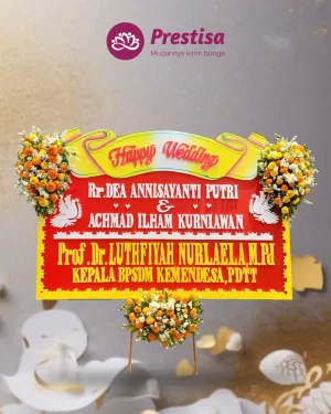 Karangan Bunga Papan – Wedding– Batu – 8