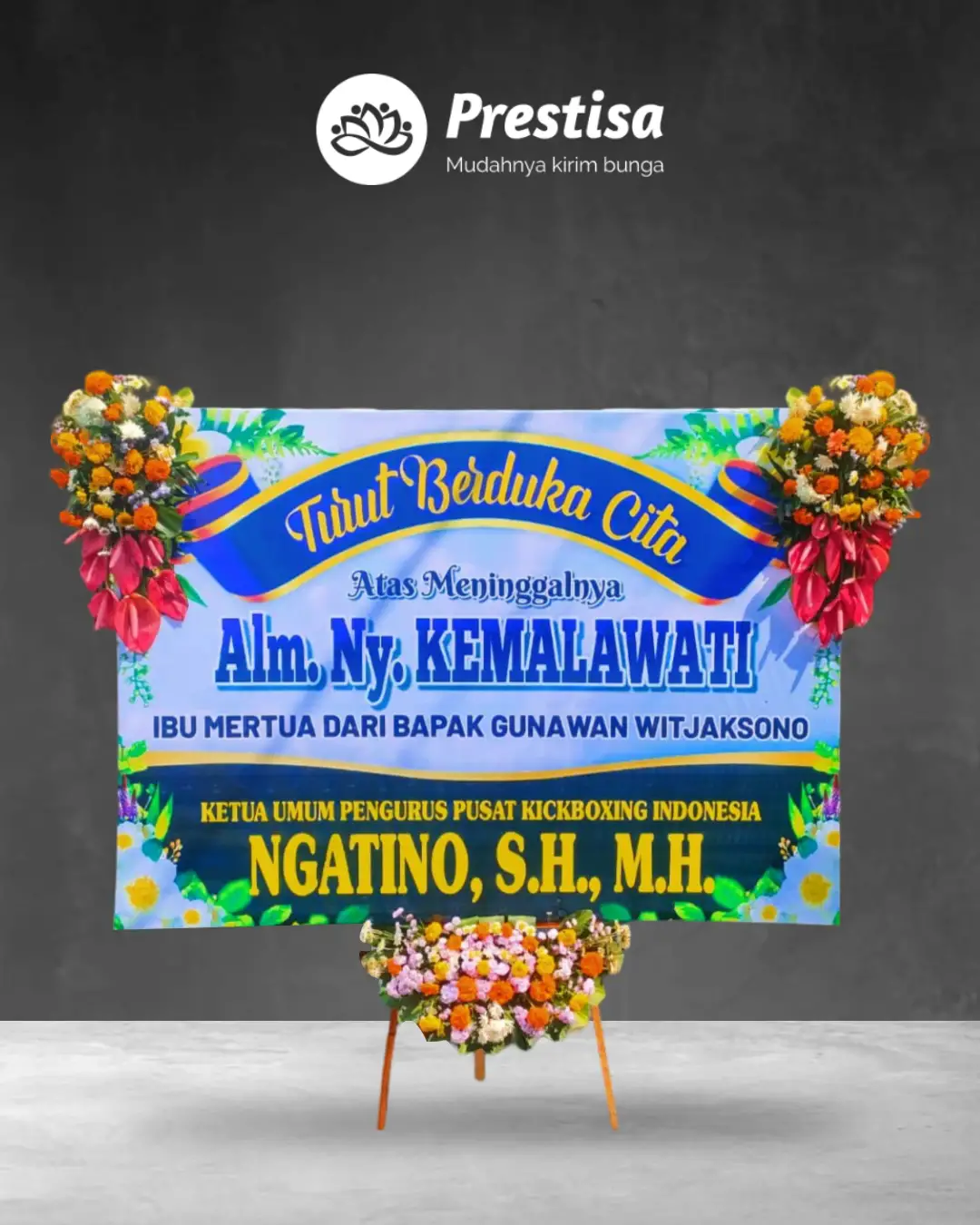 Karangan Bunga Papan – Duka Cita– Madiun – 8