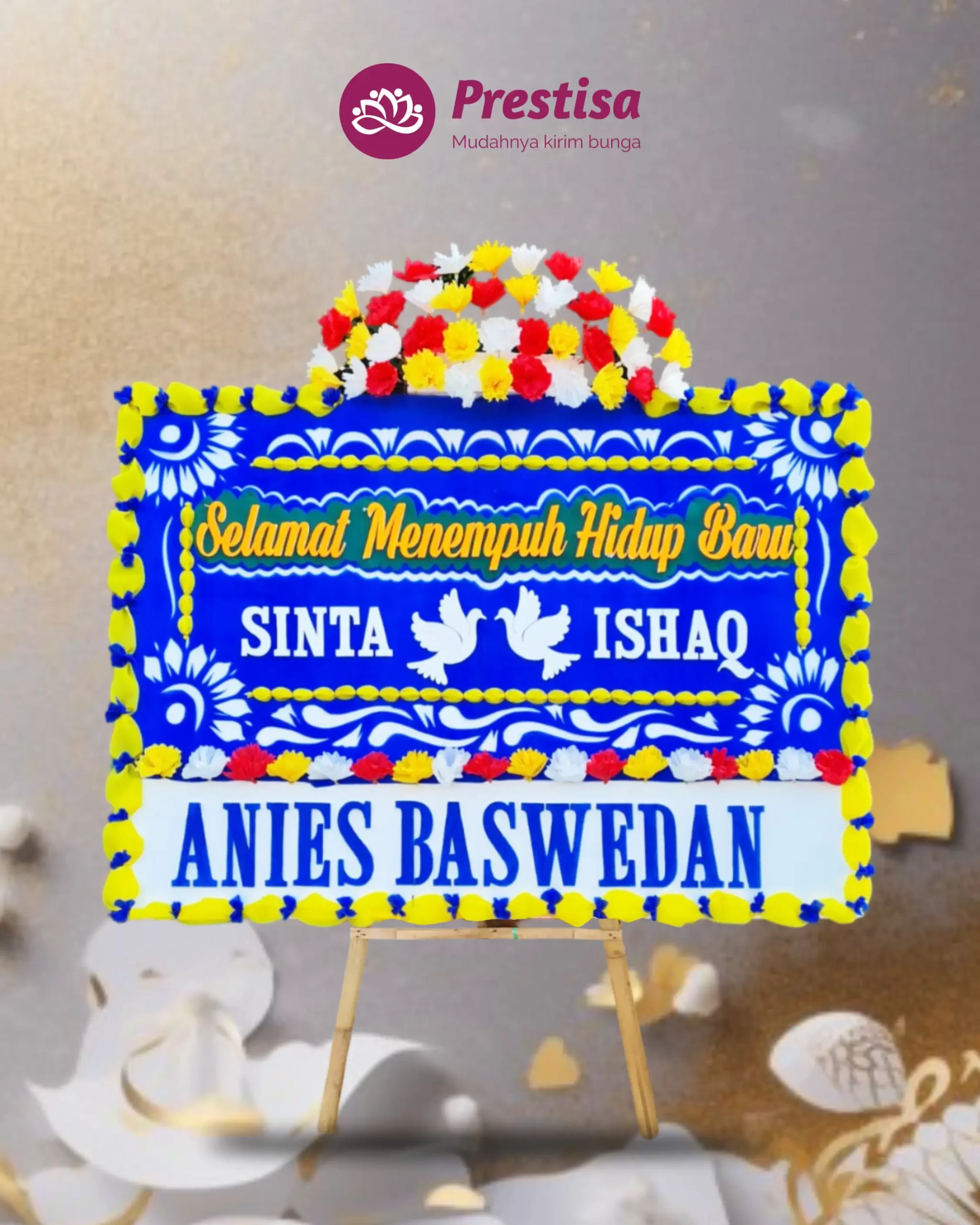 Karangan Bunga Papan – Wedding– Tegal – 2