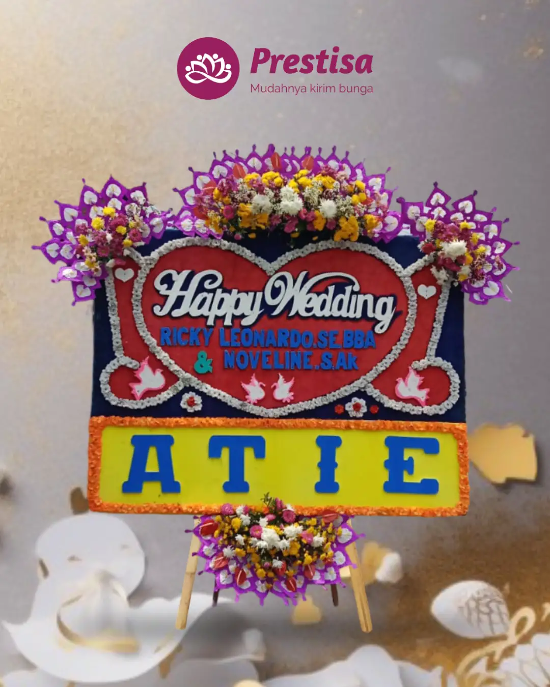 Karangan Bunga Papan – Wedding– Medan– 13