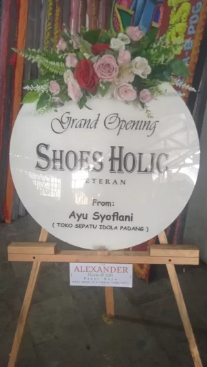 Karangan Bunga Papan Acrylic - Congratulation - Padang - 2