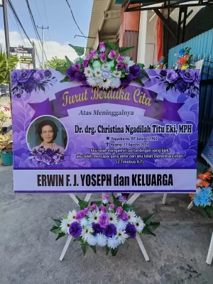 Karangan Bunga Papan DukaCita - Kupang - 004