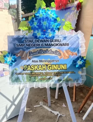Karangan Bunga Papan Dukacita - Manokwari - 003