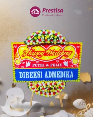 Karangan Bunga Papan Wedding – Jakarta – New – 25