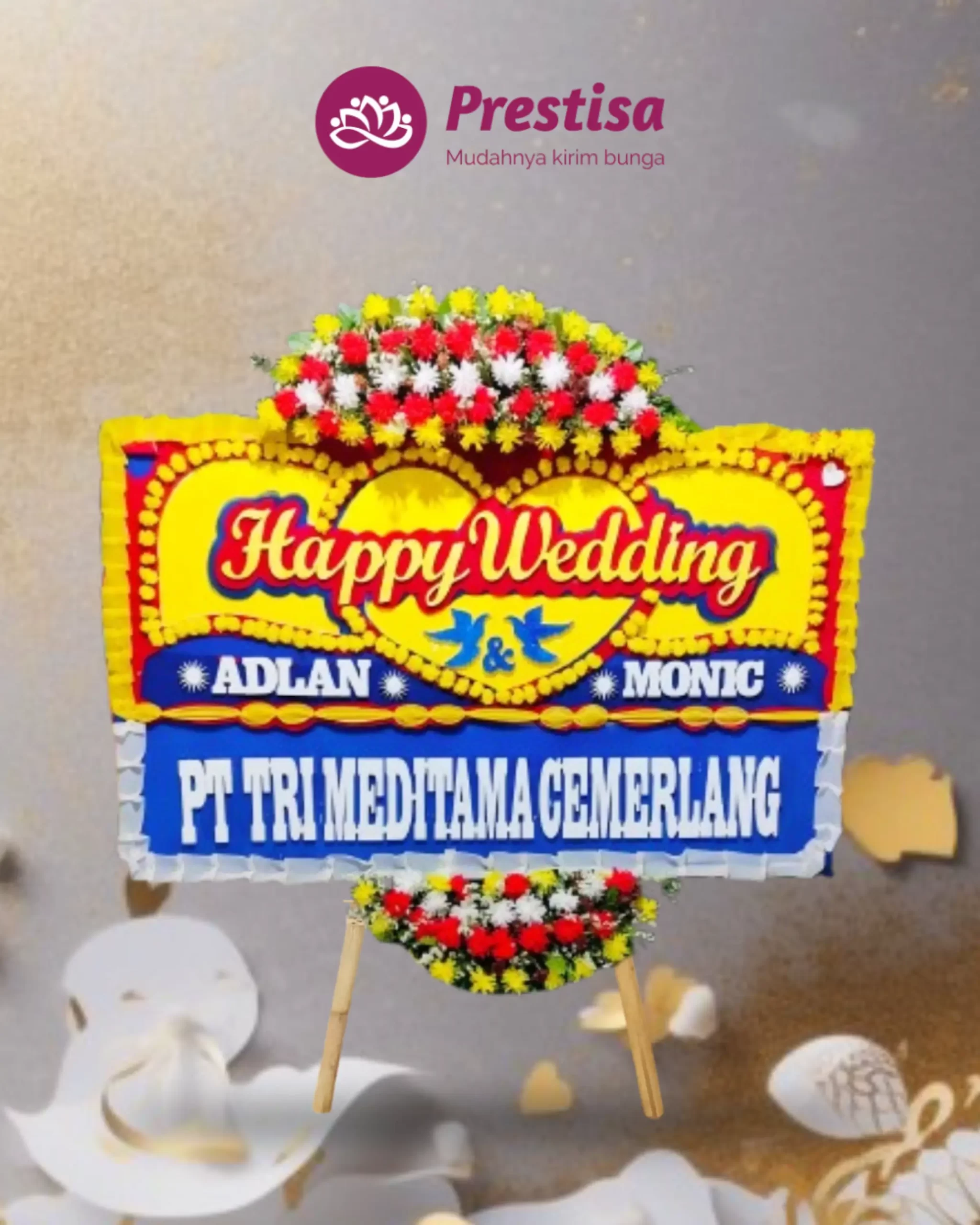 Karangan Bunga Papan Wedding – Jakarta – New – 26