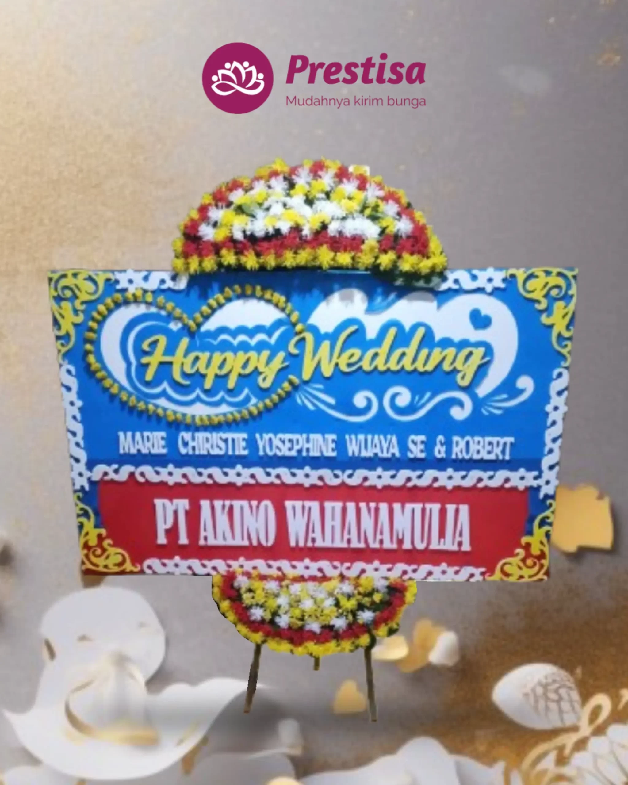 Karangan Bunga Papan Wedding – Jakarta – New – 27