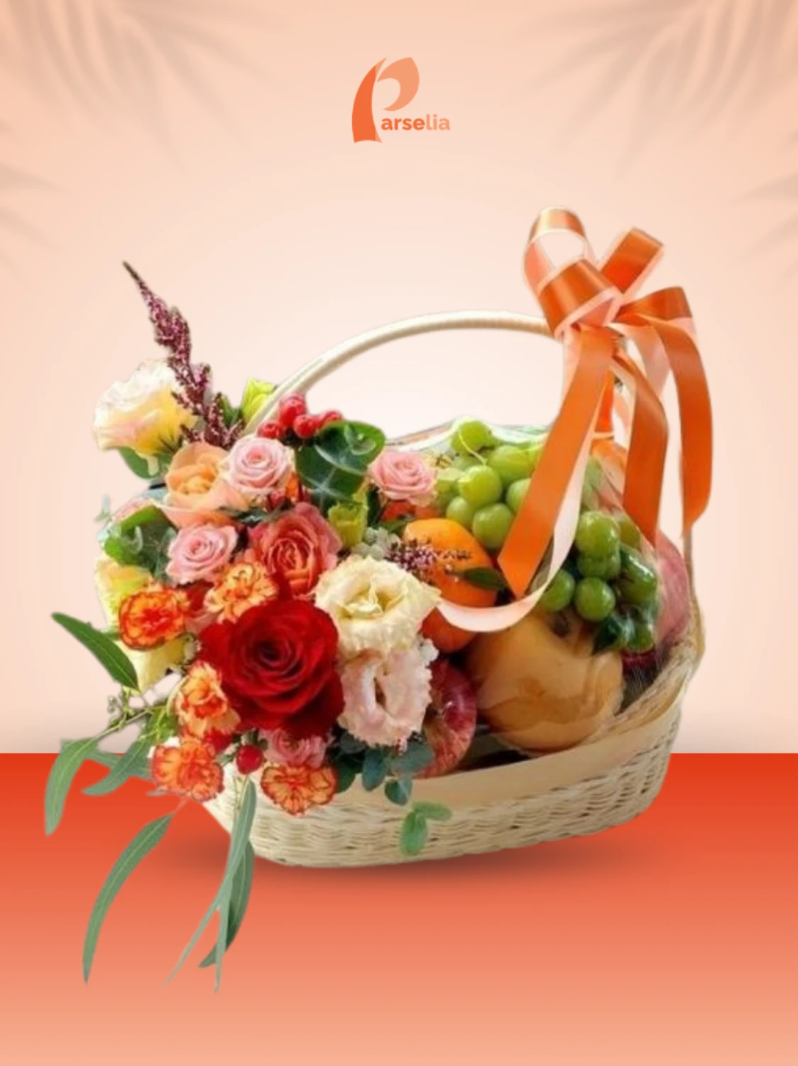 Floral Fruit Basket Charm