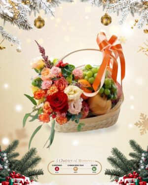 Floral Fruit Basket Charm