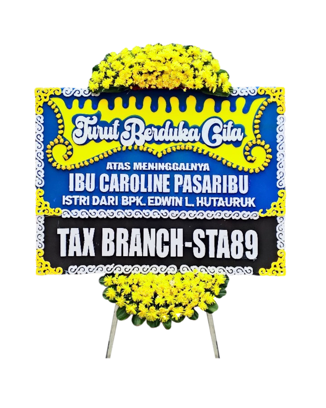 Karangan Bunga Papan Dukacita Jabodetabek - New 125