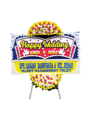 Karangan Bunga Papan Wedding Jakarta - New - 03