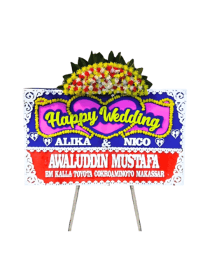 Karangan Bunga Papan Wedding Jakarta - New - 02