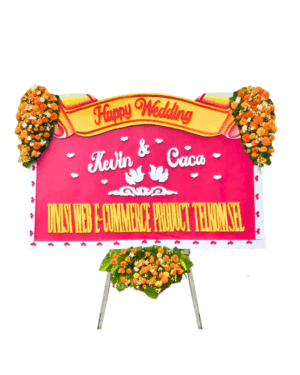 Karangan Bunga Papan Wedding Jawa Timur - New 121