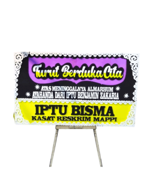 Karangan Bunga Papan Duka Cita - Jakarta - New - 01