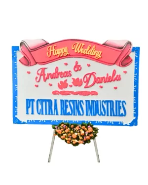 Karangan Bunga Papan Wedding Surabaya - New 129