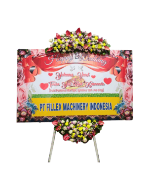 Karangan Bunga Papan Wedding Surabaya - New 127