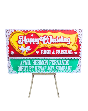 Karangan Bunga Papan Wedding Jakarta - New - 01