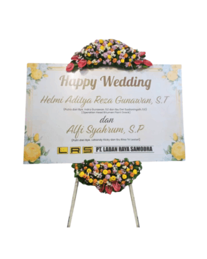 Karangan Bunga Papan Wedding Surabaya - New 126