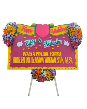 Karangan Bunga Papan Wedding Jawa Timur - New 120