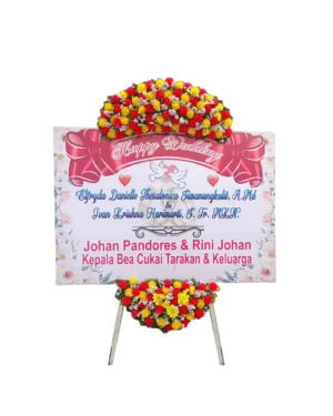 Karangan Bunga Papan Wedding Surabaya - New 125