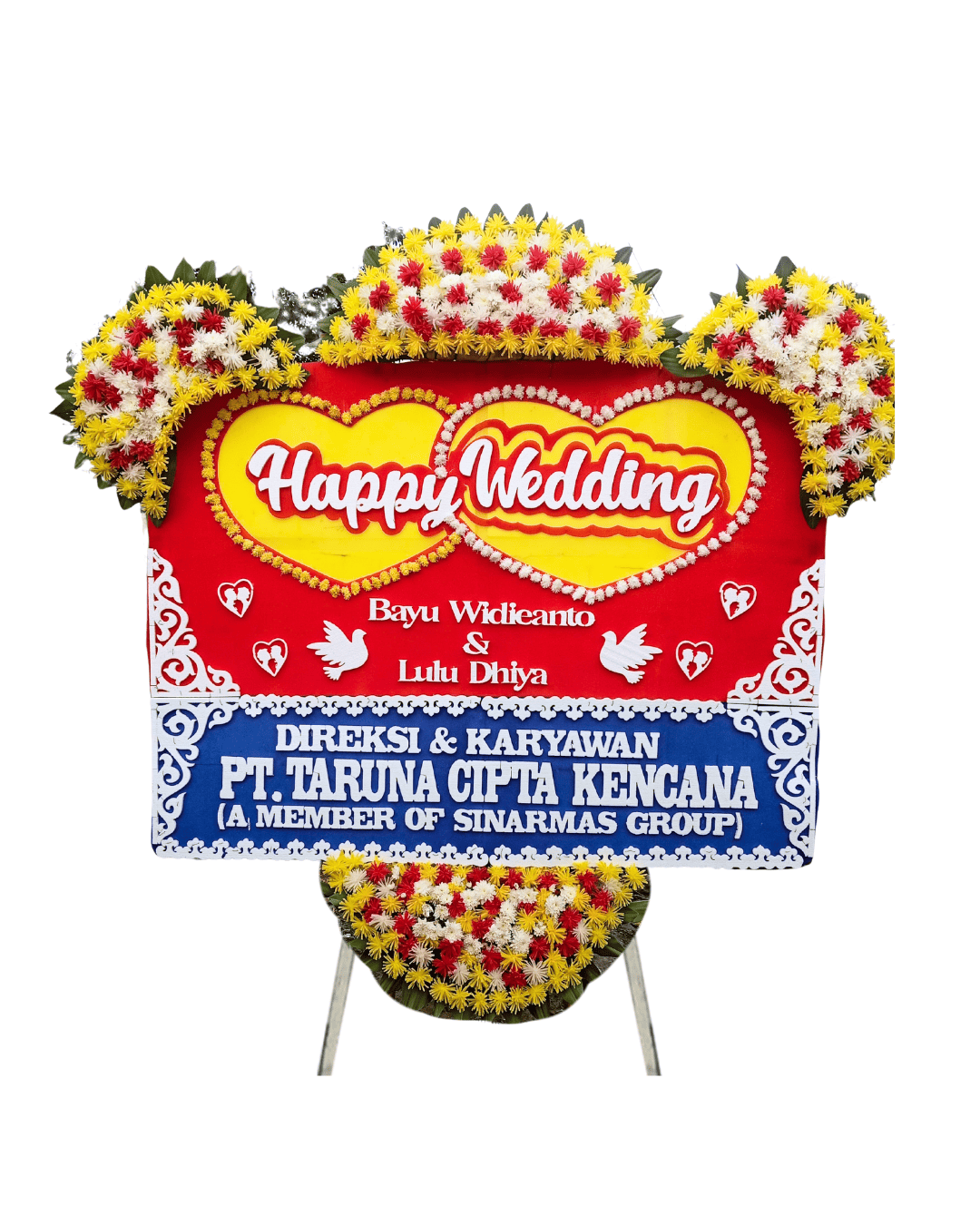 Karangan Bunga Papan Wedding Jakarta - New - 12