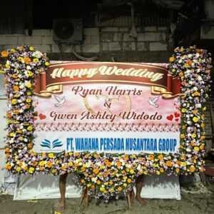 Karangan Bunga Papan Wedding Surabaya - New 132