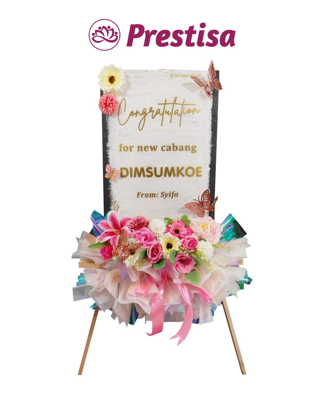 Karangan Bunga Papan Akrilik - New - 014