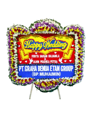 Karangan Bunga Papan Wedding Jabodetabek - New 214