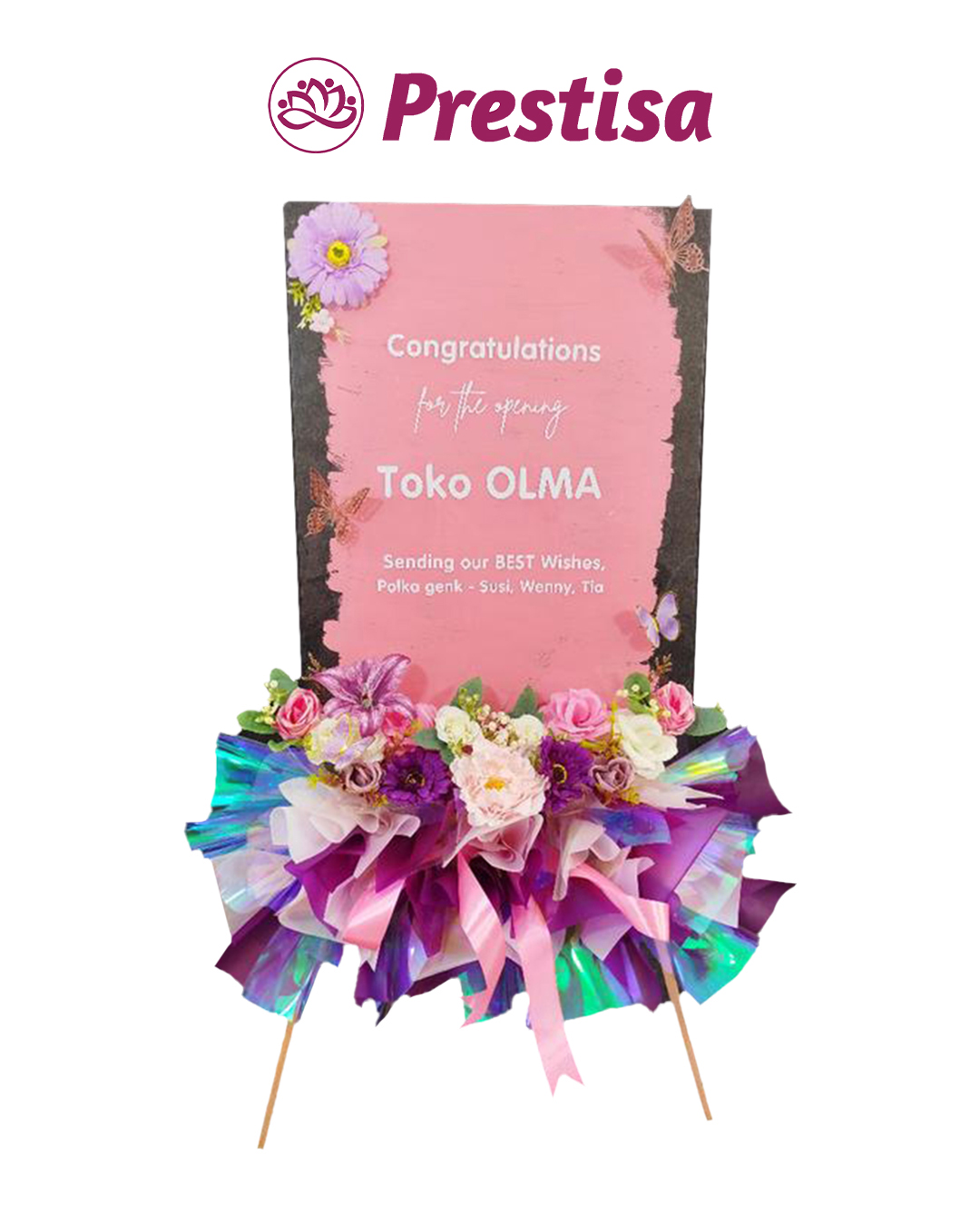 Karangan Bunga Papan Akrilik - New - 013