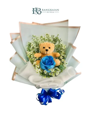 Blue Teddy Elegance