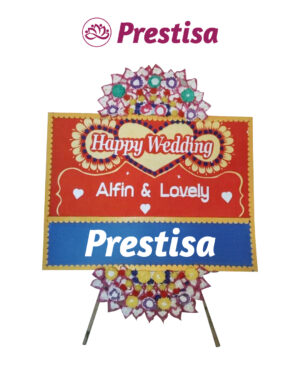 Karangan Bunga Papan Wedding Makassar - New 014