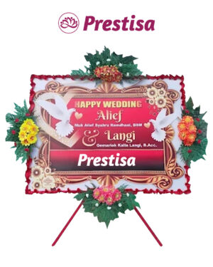 Karangan Bunga Papan Wedding Gorontalo - New 022