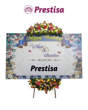 Karangan Bunga Papan Wedding Sidoarjo - New 016