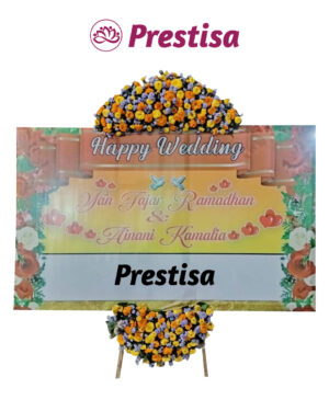 Karangan Bunga Papan Wedding Sidoarjo - New 017
