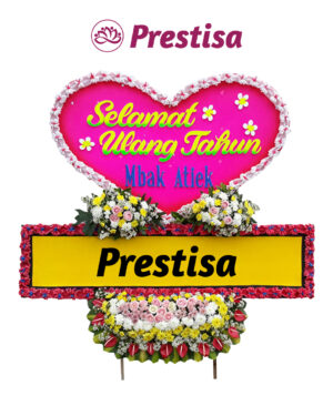 Karangan Bunga Love - New 002